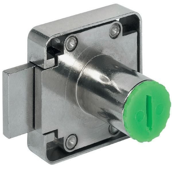 Hafele Symo Sürgülü Sol Kilit 22mm, Nikel Kaplama