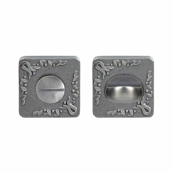 Hafele Wc Kare Kapı Kolu Rozet, Antik Gümüş Renk