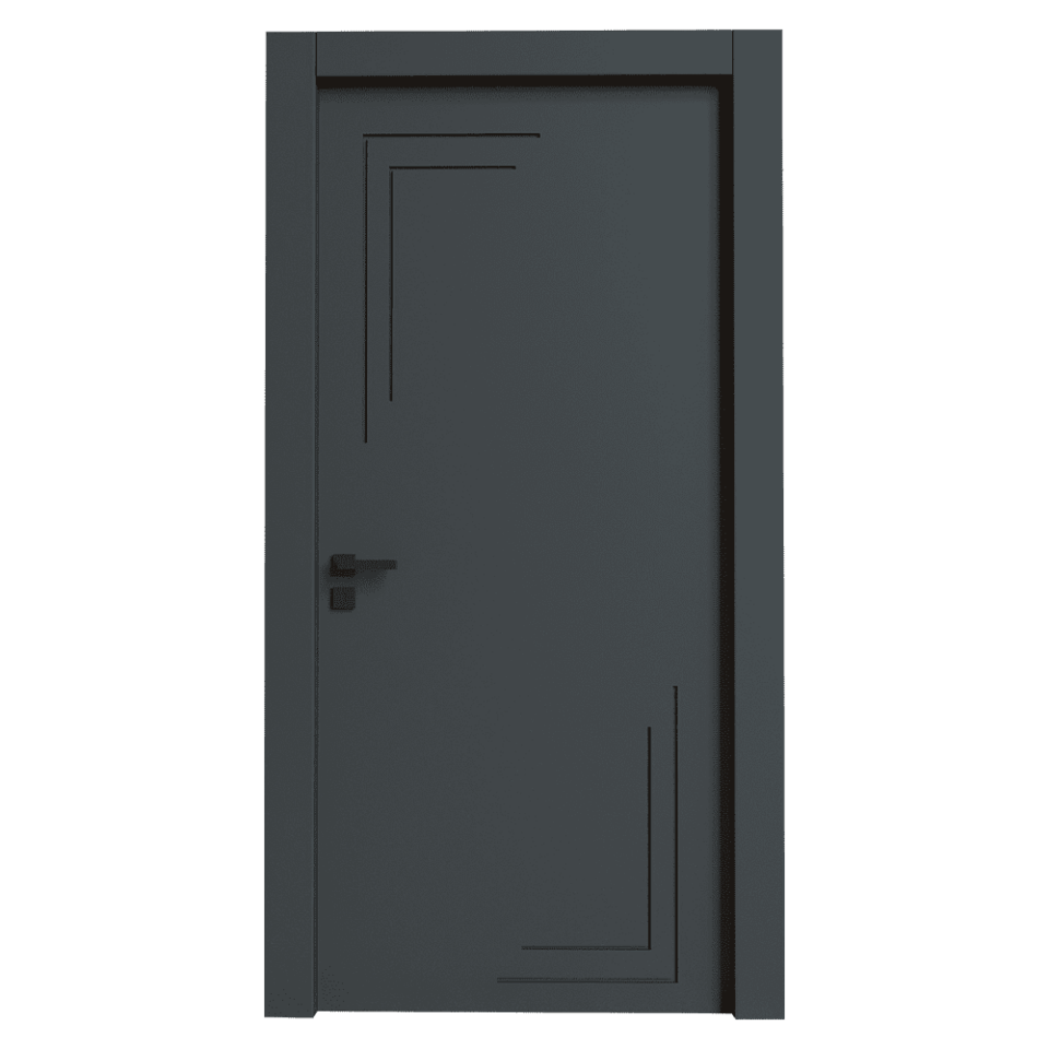 Teta Home T-6010 İç Oda Mdf Lake Kapı WC-Banyo - Antrasit - 77x203 - 14/17