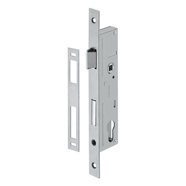 Hafele Barelli Dar Gömme Kilit 25/22mm, Mat P.Çelik Renk