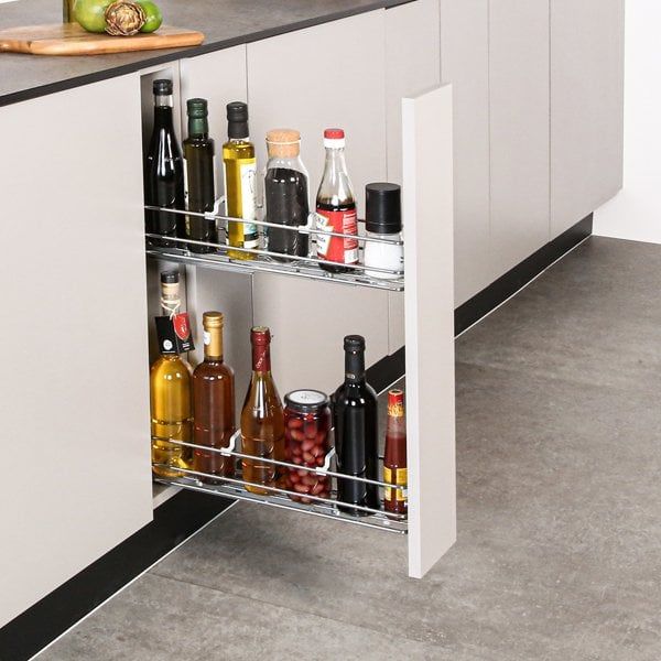 Hafele Neva Şişelik 150mm Sol Yönlü Antrasit Renk