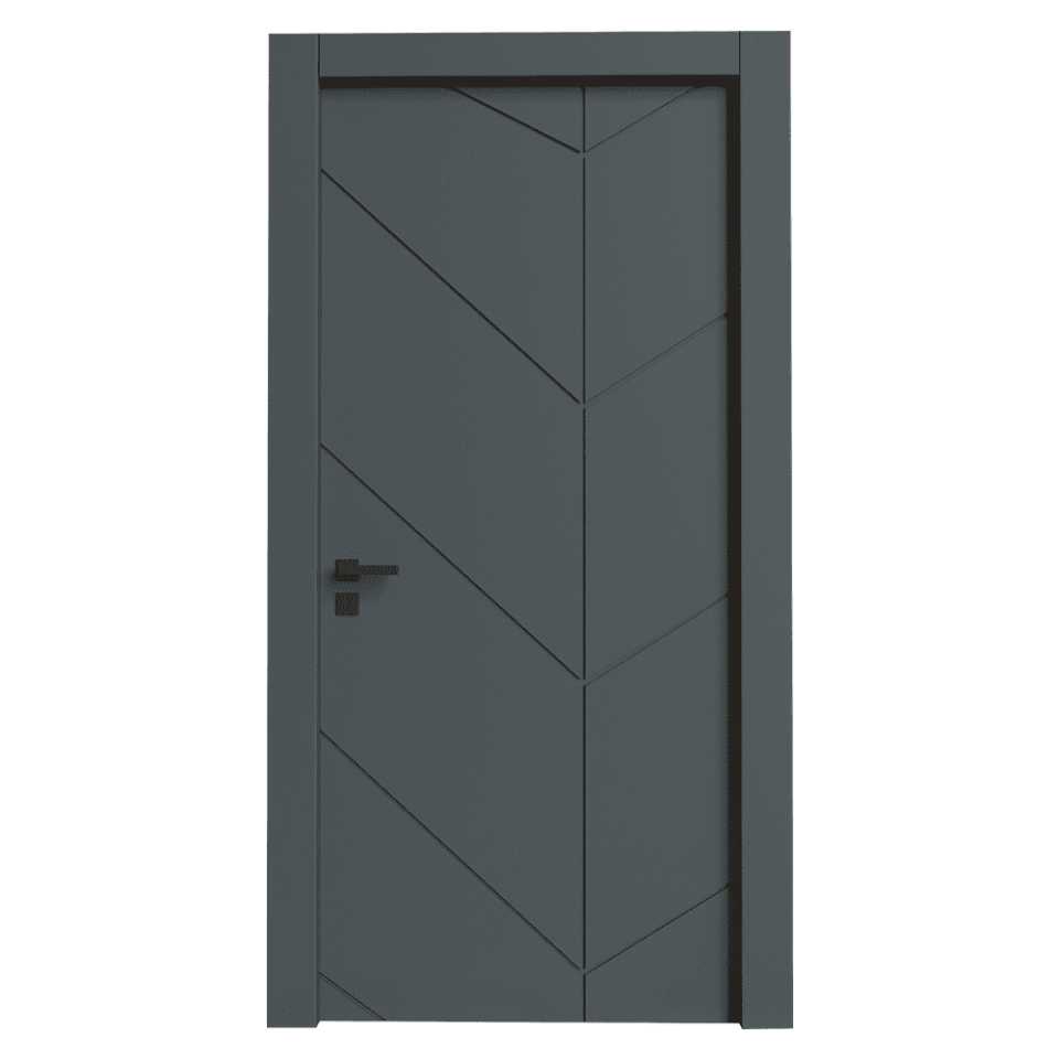 Teta Home S-7004 İç Oda Mdf Lake Kapı Antrasit - WC-Banyo - 77x203 - 18/21