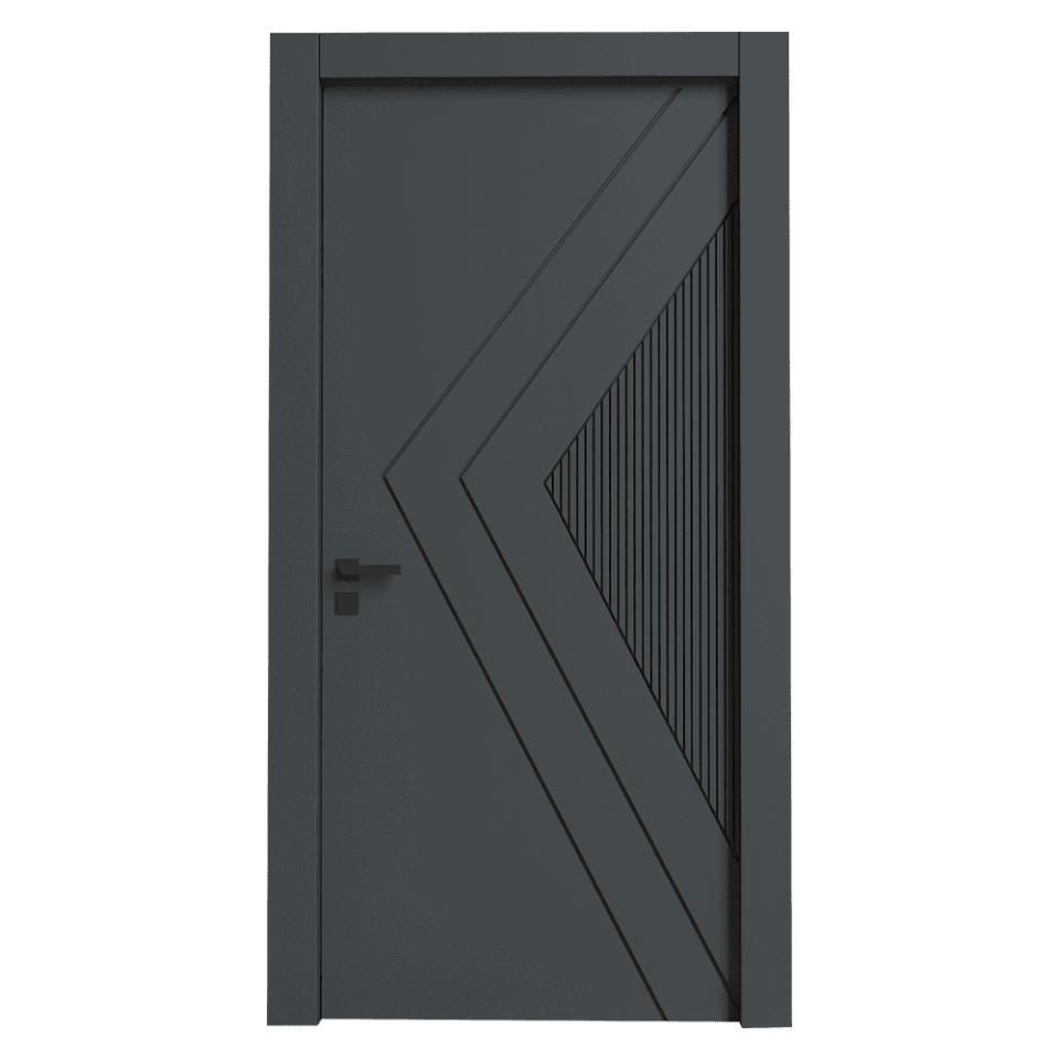 Teta Home L-8008 İç Oda Mdf Lake Kapı Antrasit - 87x203 - 18/21 - Oda
