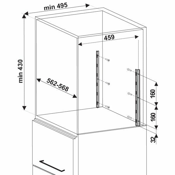 Hafele Üst Kiler Seti Turnmotion 2 Antrasit Renk