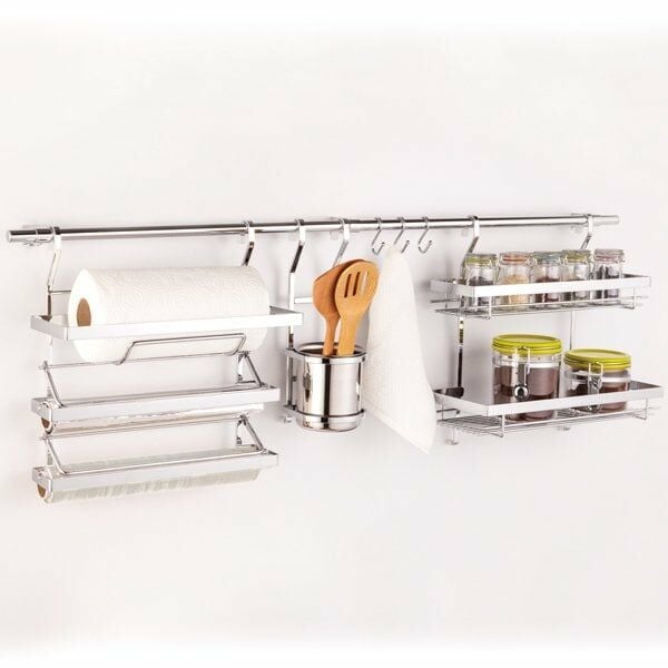 Hafele Treno Set 3 Tezgah Arası Aksesuar 100cm Krom Renk