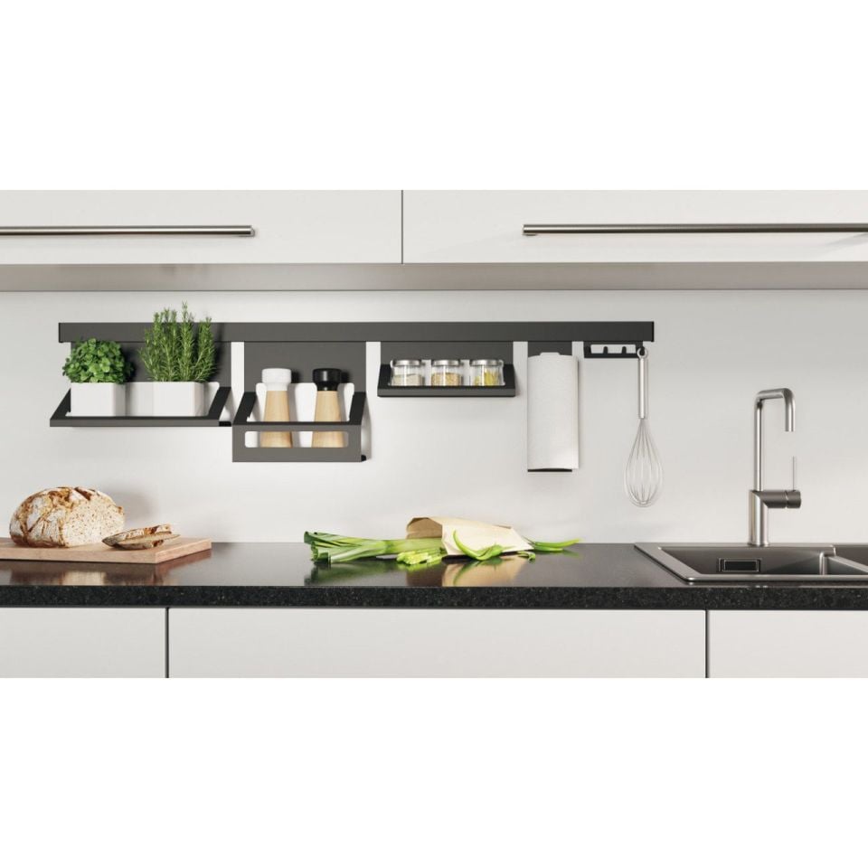 Hafele ADRIA Askı rayı, siyah, 600mm