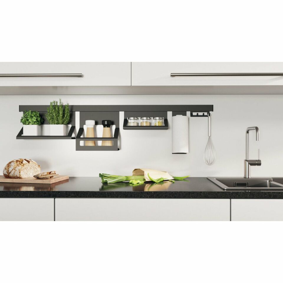 Hafele ADRIA Askı rayı, siyah, 1200mm