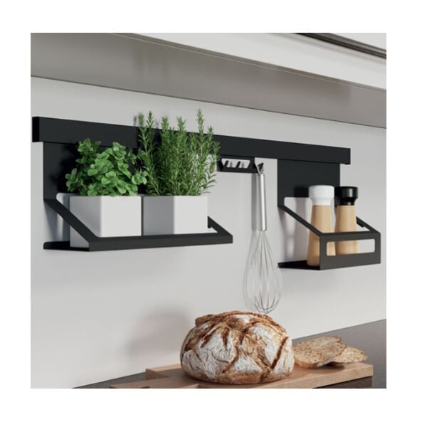 Hafele Adrıa Tezgah Arası Aksesuar Siyah 900mm