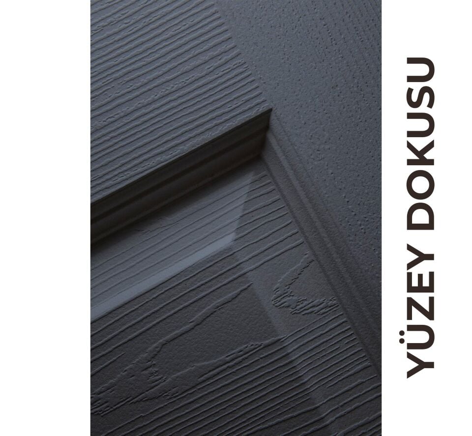 Teta Home Uludağ Amerikan Panel Kapı Oda - Antrasit - 87x203 - 10/13