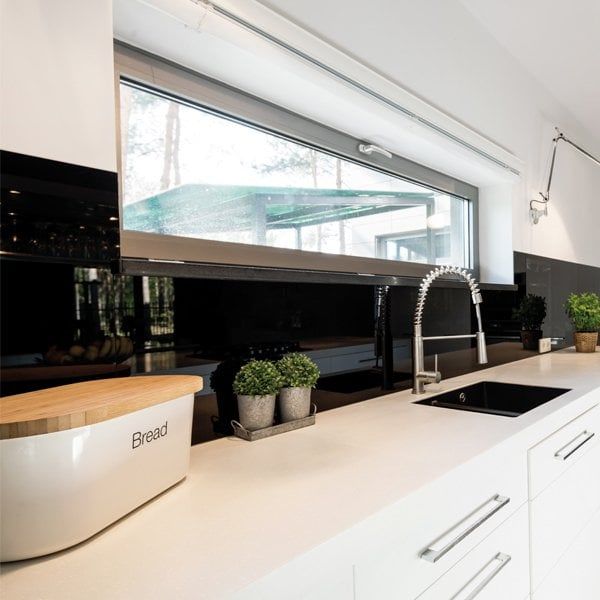 Hafele Mutfak Tezgah Arası Kaplama Stardust Black/First Frost