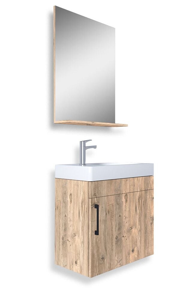 Teta Home Rio 45 cm MDF Banyo Dolabı Seti Atlantik Çam