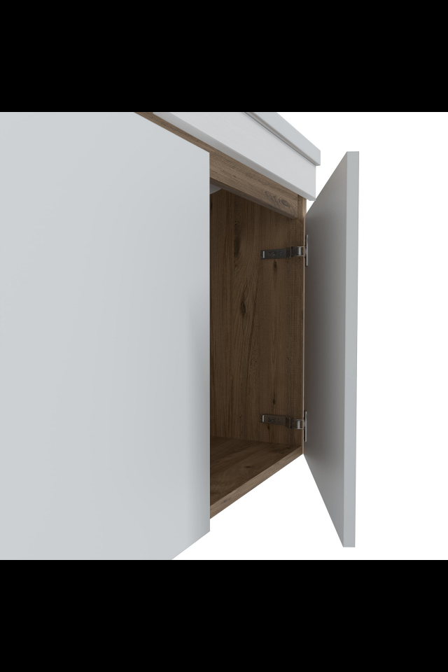 Teta Home Tokyo 80 cm MDF Banyo Dolabı Seti Atlantik Çam-Beyaz