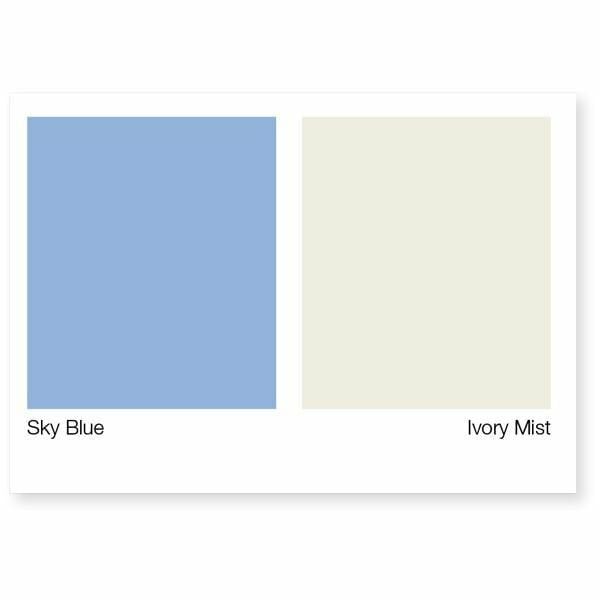 Hafele Mutfak Tezgah Arası Kaplama Metal. Sky Blue/İvory Mist