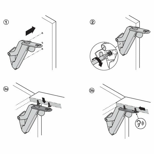 Hafele Space 1.11 Model D Beyaz/Nikel
