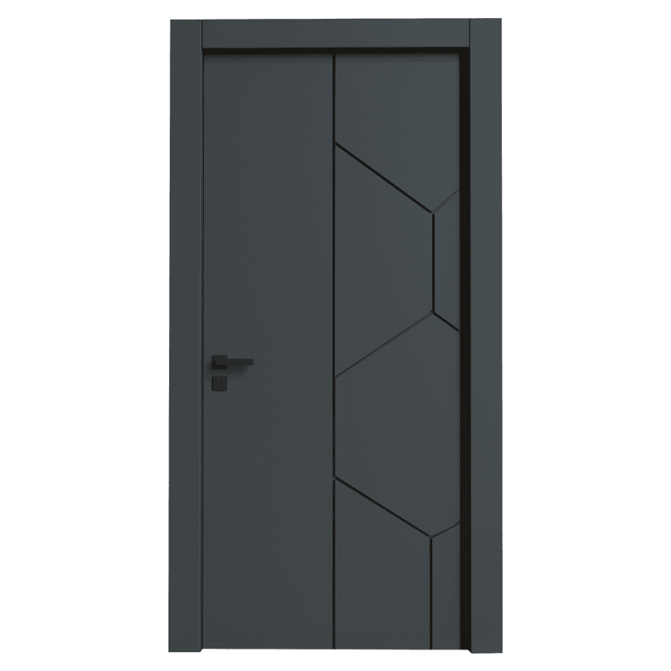 Teta Home T-6017 İç Oda Mdf Lake Kapı Antrasit - 87x203 - 14/17 - WC-Banyo