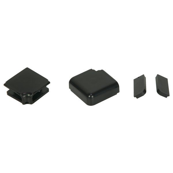 Hafele Süpürgelik Kenar Kapak Seti, Mat Siyah