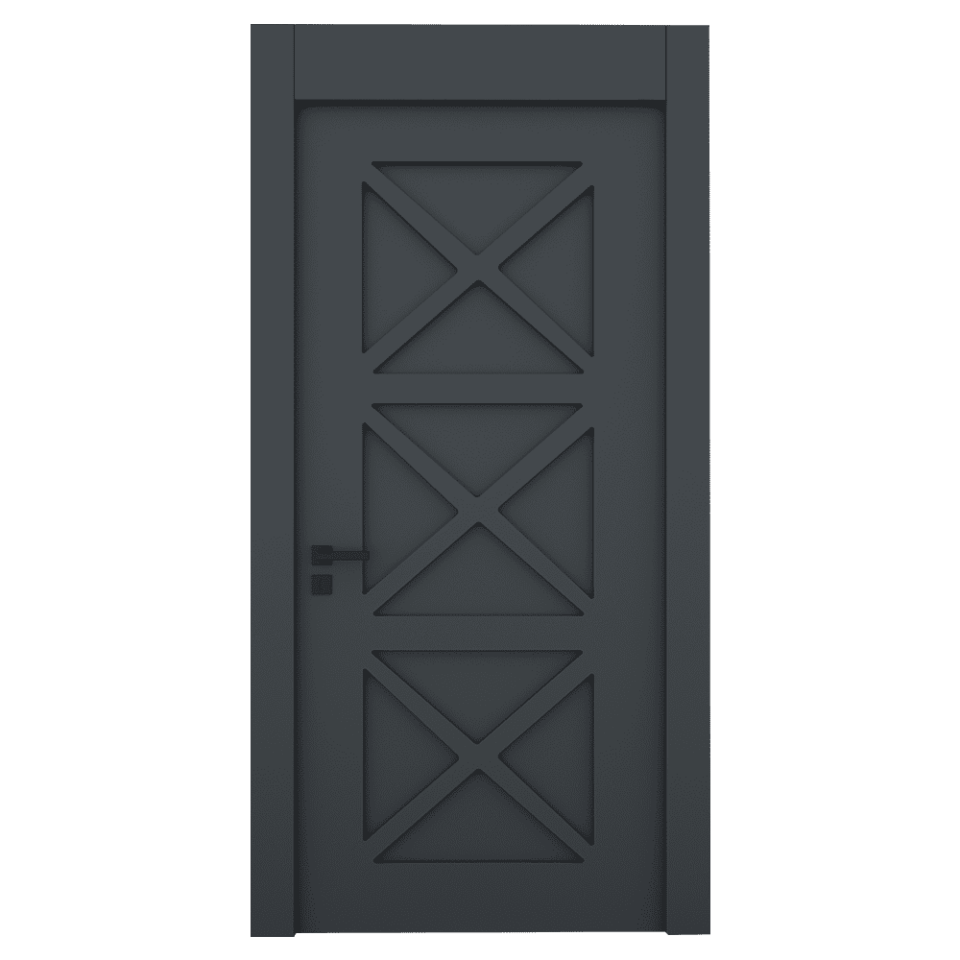 Teta Home L-8007 İç Oda Mdf Lake Kapı Antrasit - 77x203 - 14/17 - WC-Banyo