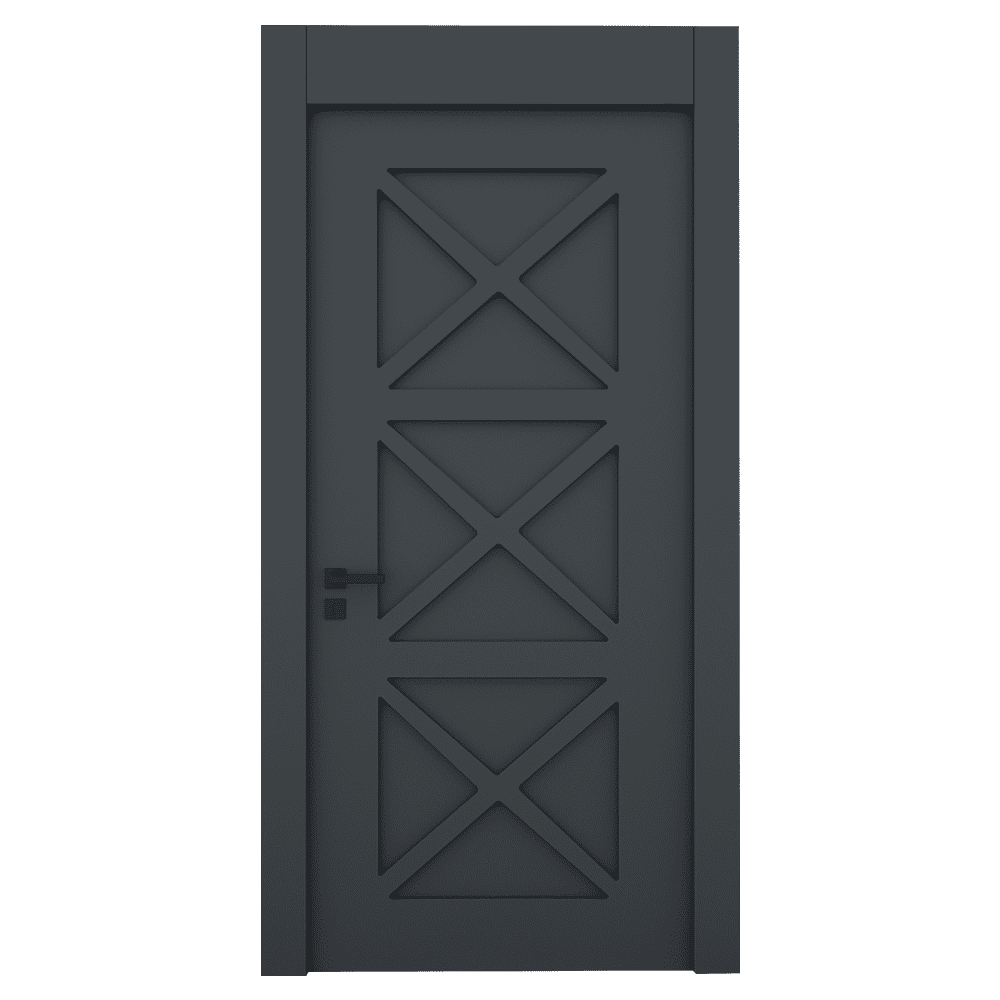 Teta Home L-8007 İç Oda Mdf Lake Kapı Antrasit - 77x203 - 10/13 - Oda