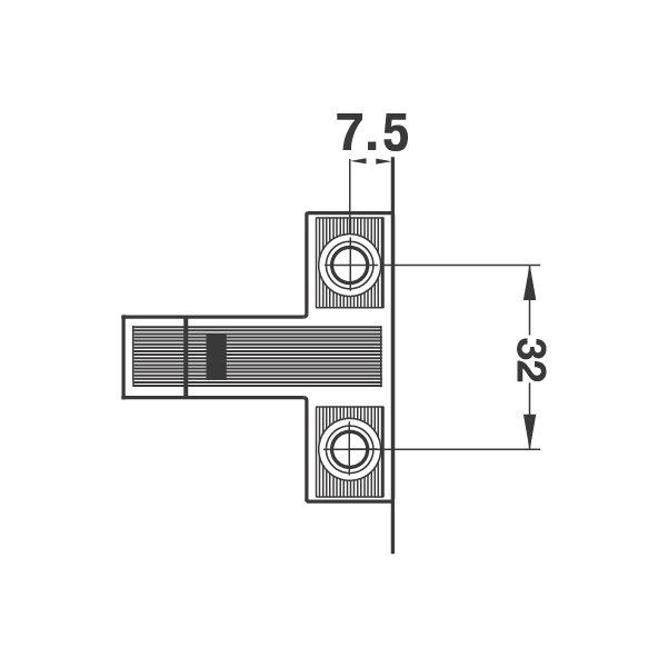 Hafele Bas-Aç Adaptör Kılavuzlu Bej