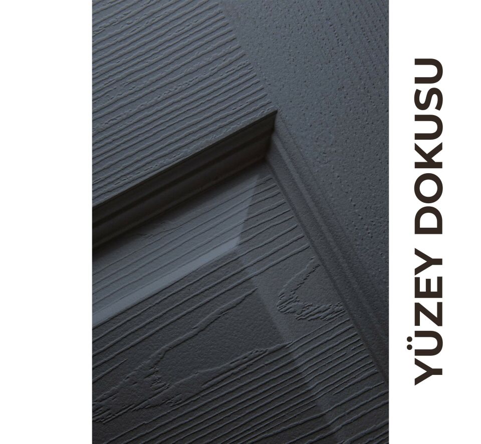Teta Home Uludağ Amerikan Panel Kapı WC-Banyo - Antrasit - 77x203 - 14/17