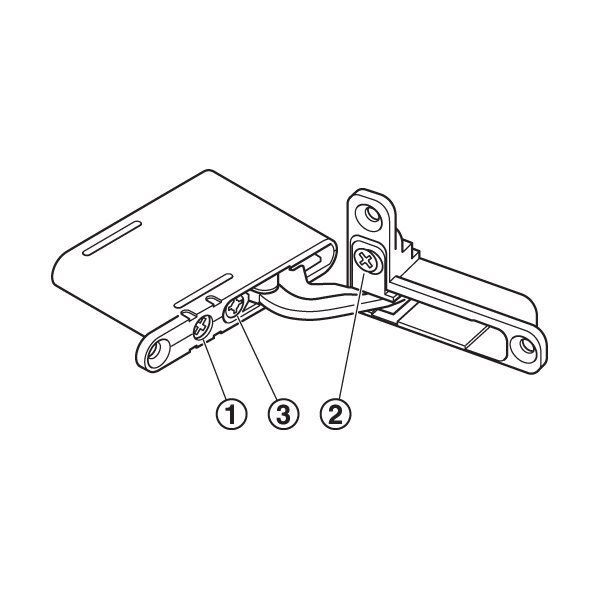 Hafele ORB Alt/Üst Menteşe Seti, Frenli Siyah