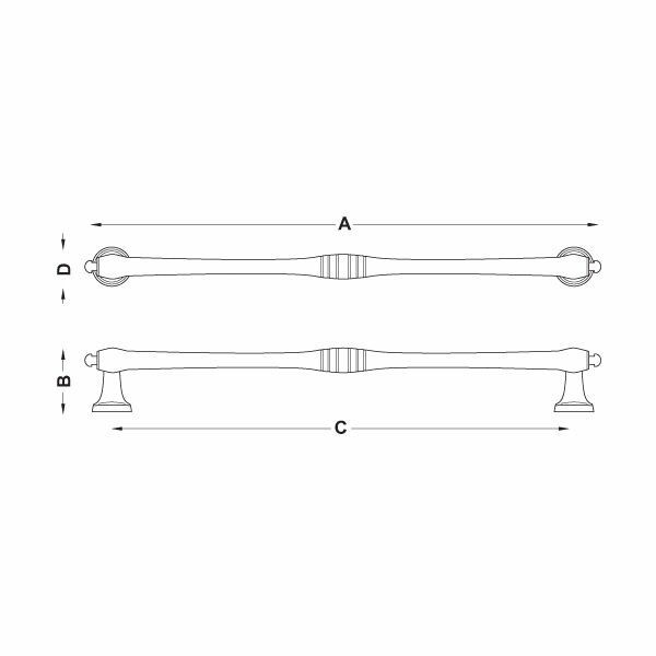 Hafele Mobilya Kulpu Gain Mk 224mm Parlak Rose