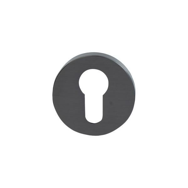 Hafele Yuvarlak Barelli Kapı Kolu Rozeti, Antrasit Renk