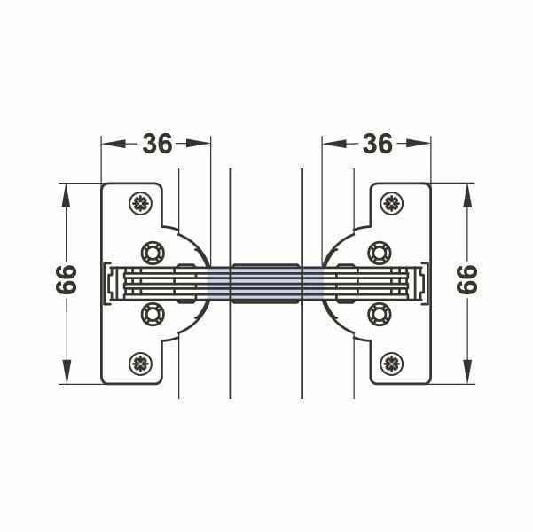 Hafele Gönyeburun Düşer Kapak Menteşesi 90º