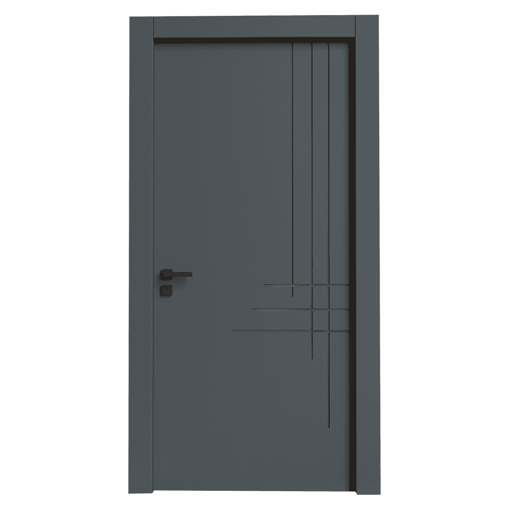 Teta Home T-6002 İç Oda Mdf Lake Kapı Antrasit - WC-Banyo - 77x203 - 14/17