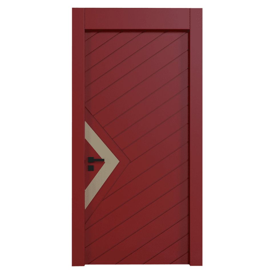 Teta Home L-8005 İç Oda Mdf Lake Kapı Kırmızı - 77x203 - 18/21 - WC-Banyo