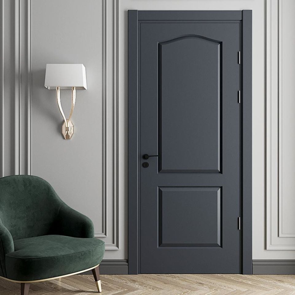 Teta Home Uludağ Amerikan Panel Kapı WC-Banyo - Antrasit - 77x203 - 10/13