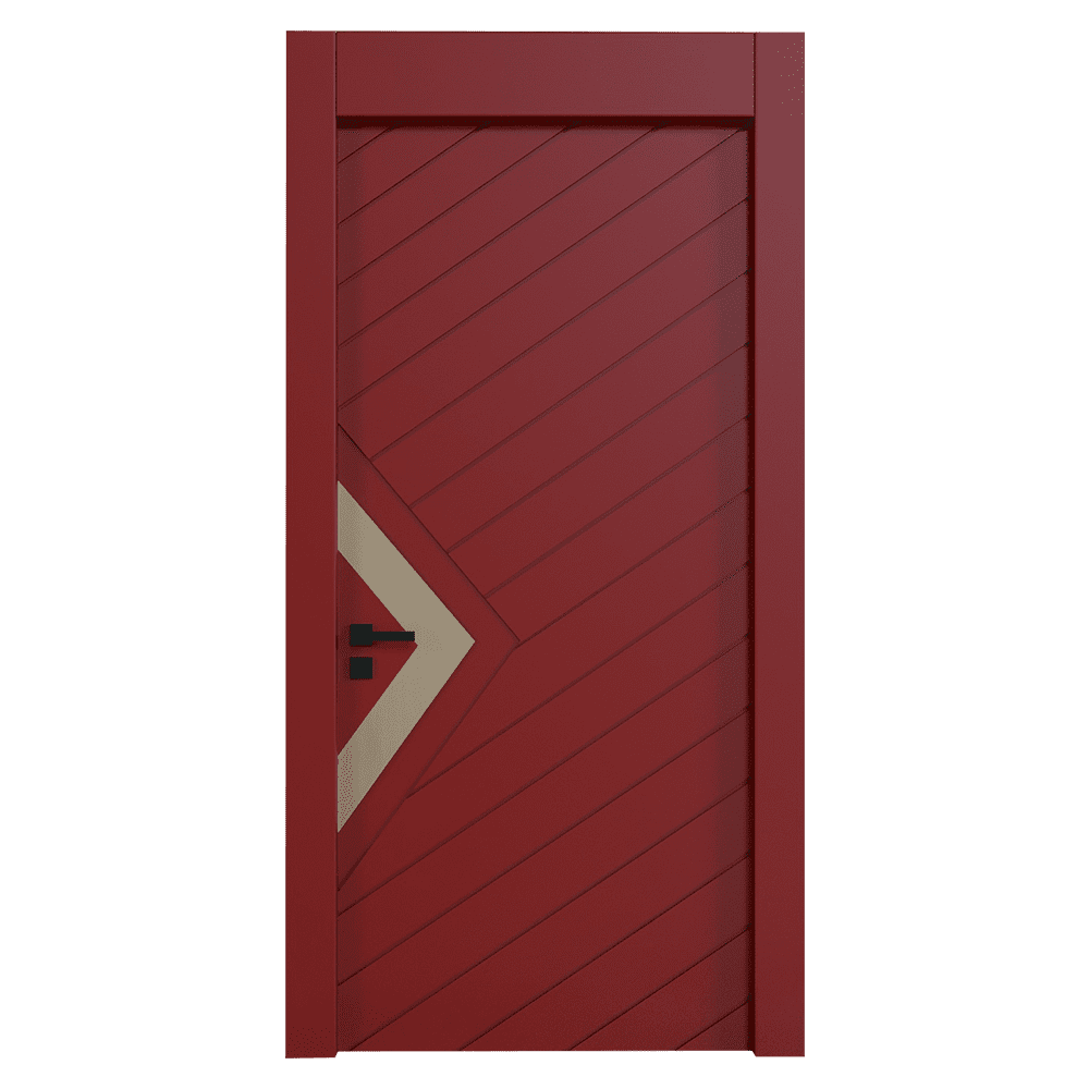 Teta Home L-8005 İç Oda Mdf Lake Kapı Kırmızı - 77x203 - 10/13 - WC-Banyo