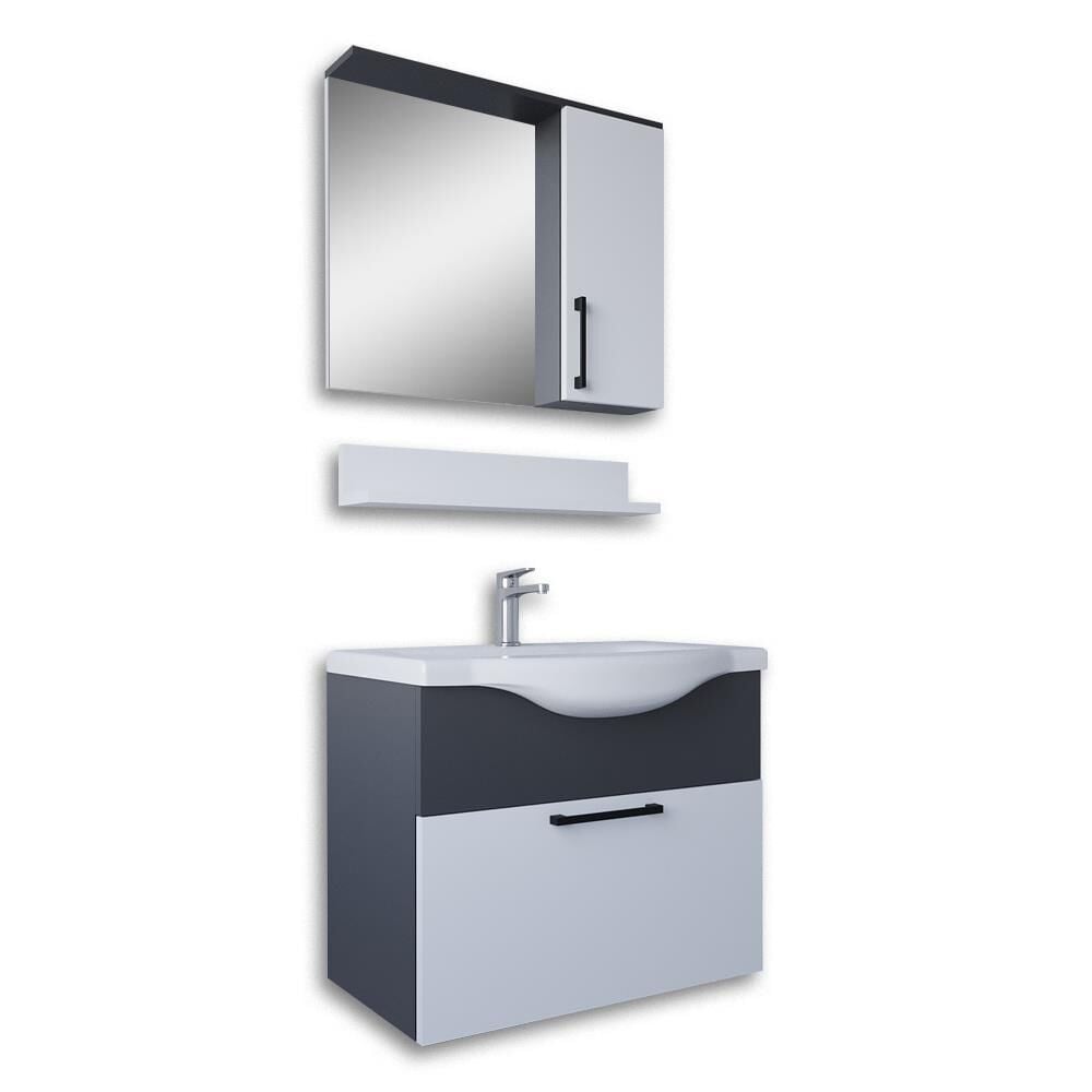Teta Home Eko 65 cm MDF Banyo Dolabı Seti