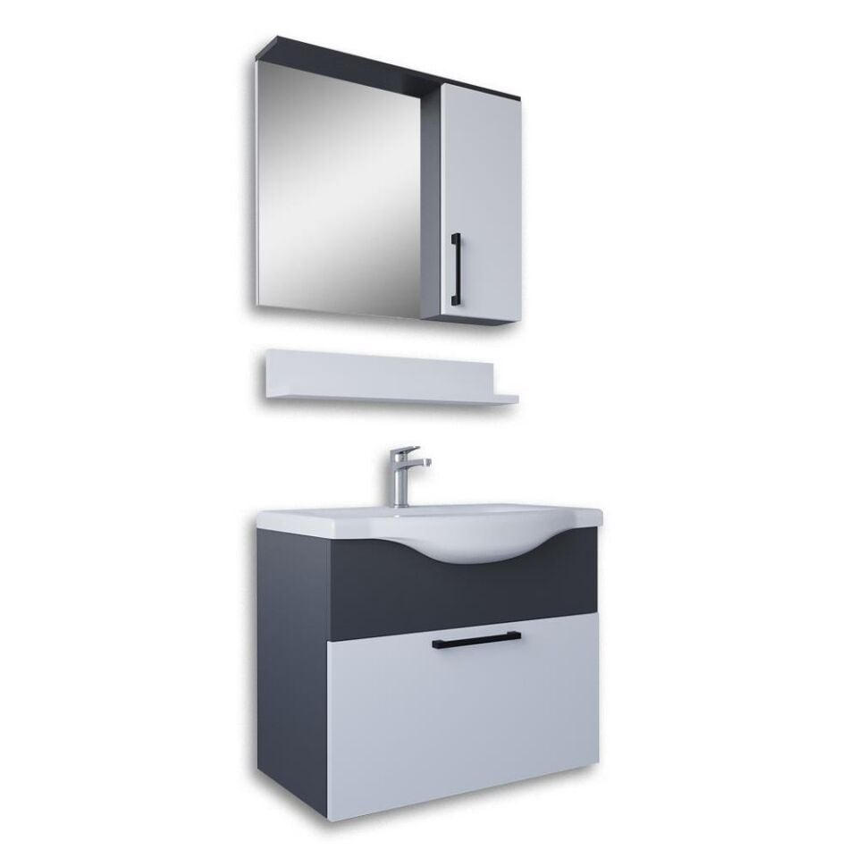 Teta Home Eko 65 cm MDF Banyo Dolabı Seti