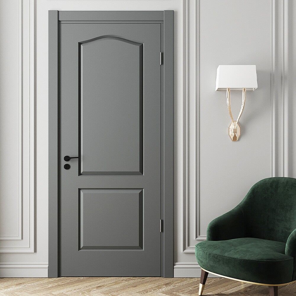 Teta Home Uludağ Amerikan Panel Kapı Oda - Gri - 77x203 - 10/13