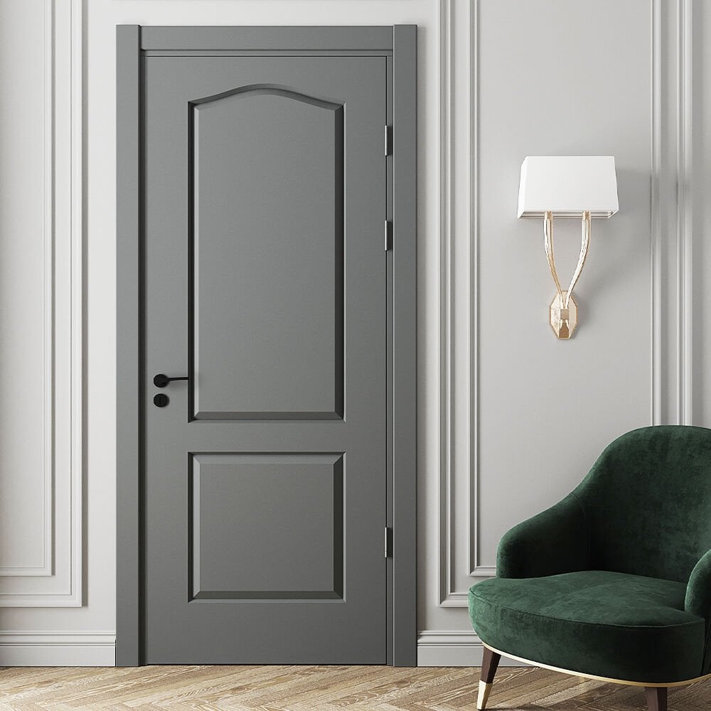 Teta Home Uludağ Amerikan Panel Kapı Oda - Gri - 77x203 - 10/13