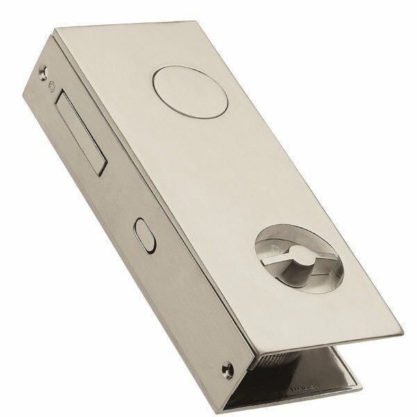 Hafele Flat Kayar Kapı Kilit Set Banyo Tipi (WC) Mat Nikel Renk