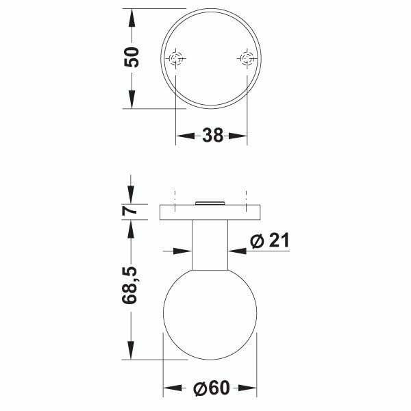Hafele Topuz Kapı Kolu Pomoli Antik Bronz
