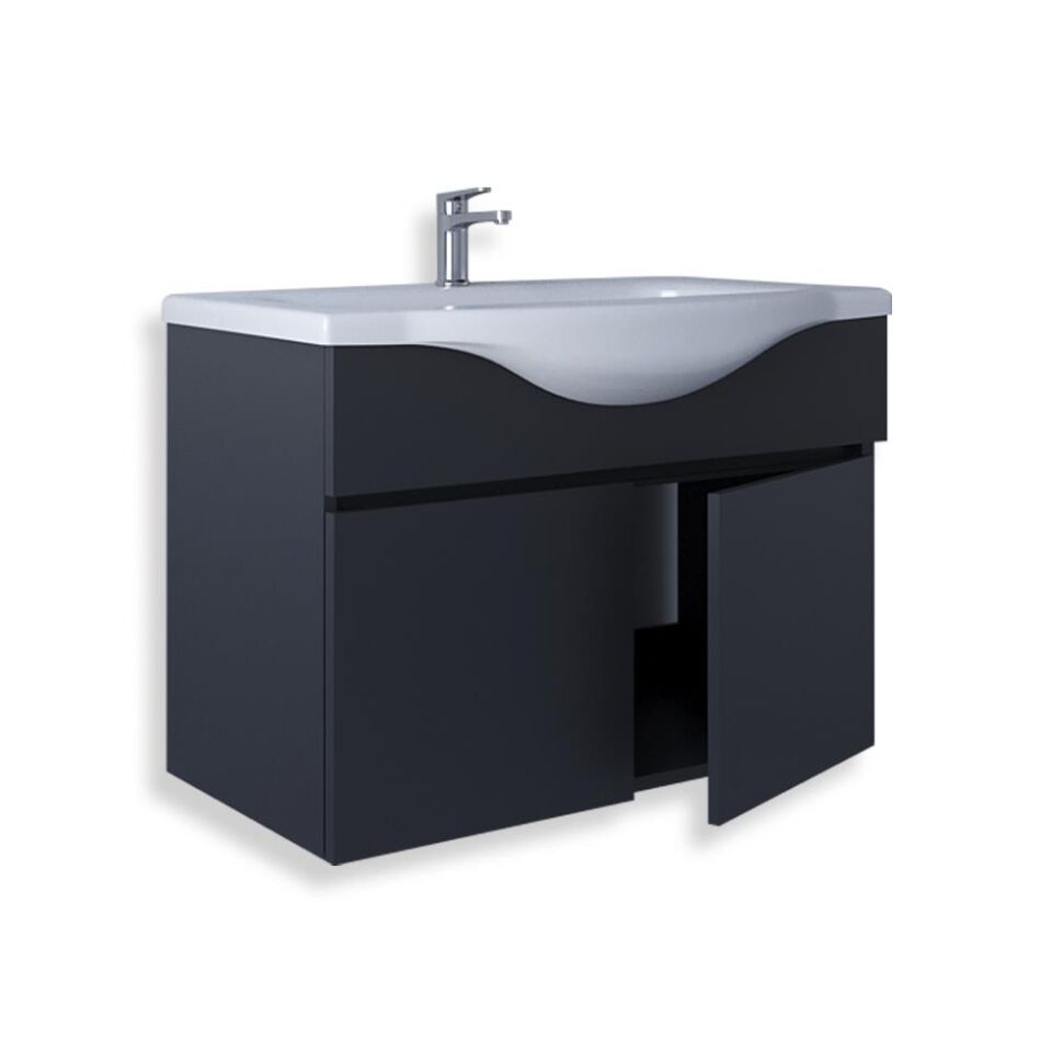 Teta Home Kahire 65 cm MDF Banyo Lavabolu Alt Dolap