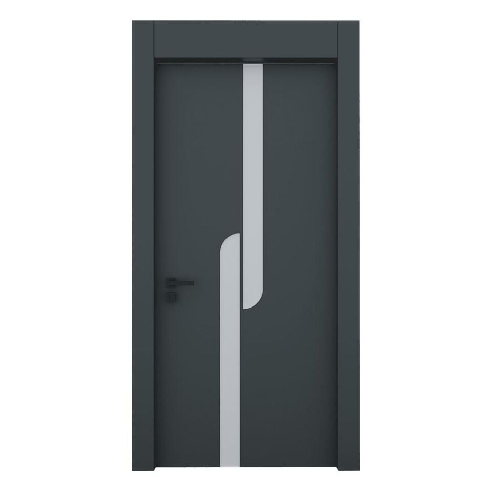 Teta Home L-8006 İç Oda Mdf Lake Kapı Antrasit - 87x203 - 10/13 - Oda