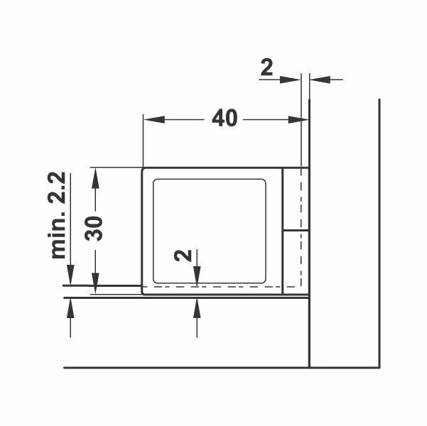 Hafele Cam Kapak Menteşesi Nikel Cam/Ahşap 170º