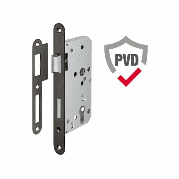 Hafele Gömme (Metal Dilli) Kilit H55.09 Barelli 55/20mm Mat Siyah Renk