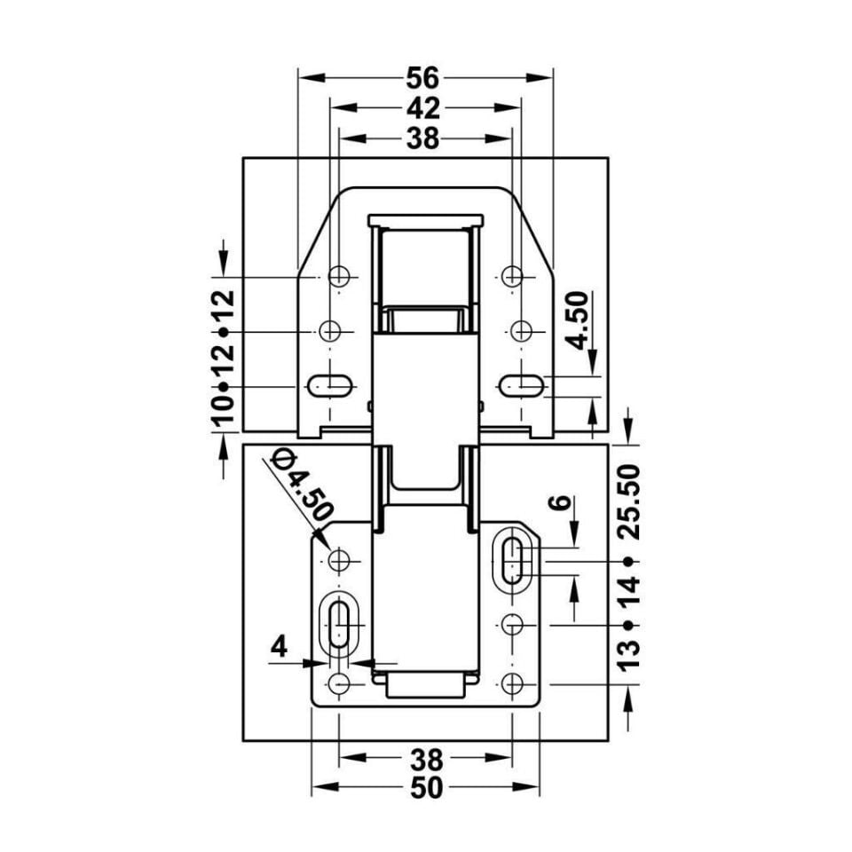 Hafele CH600 Karavan Kalkar Kapak Ment. Yav.sız