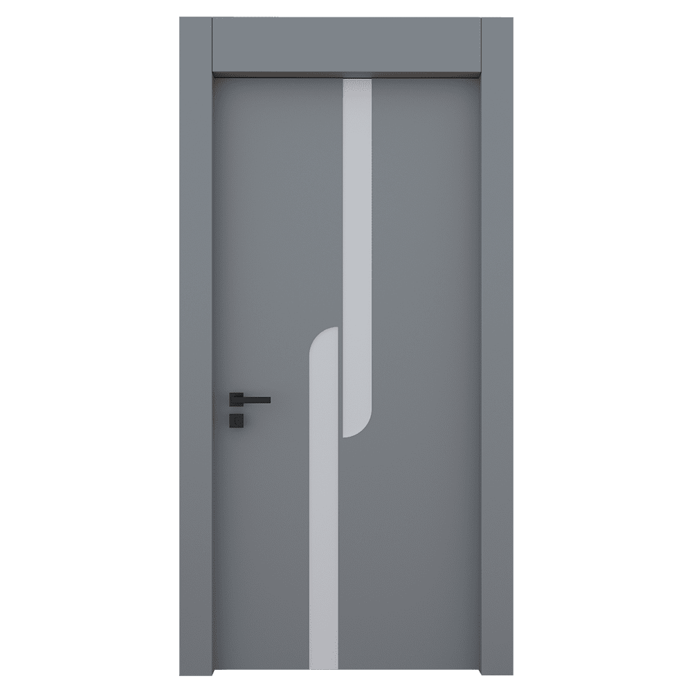 Teta Home L-8006 İç Oda Mdf Lake Kapı Gri - 87x203 - 10/13 - WC-Banyo