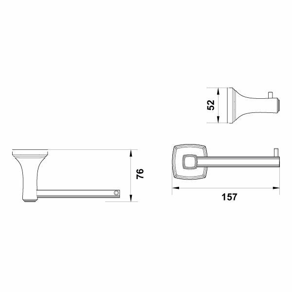 Hafele Tuvalet Kağıtlığı Martin Duvara Monte Parlak Altın Renk