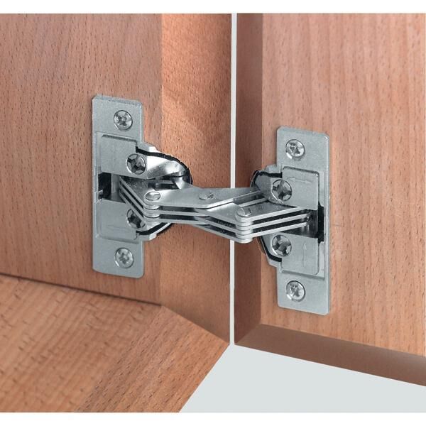 Hafele Gönyeburun Menteşe Zamak Nikel 90º