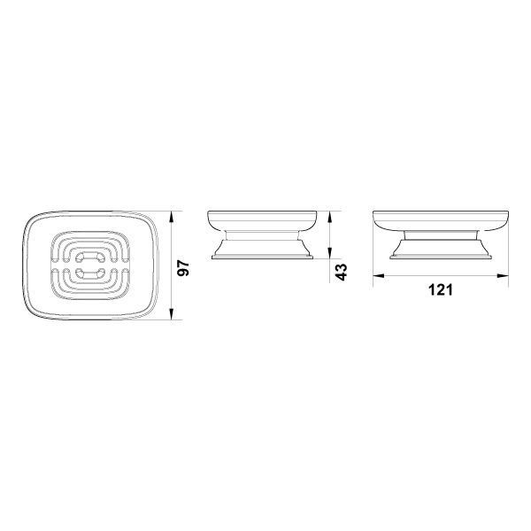 Hafele Sabunluk Martin Tezgah Üstü Parlak Altın Renk