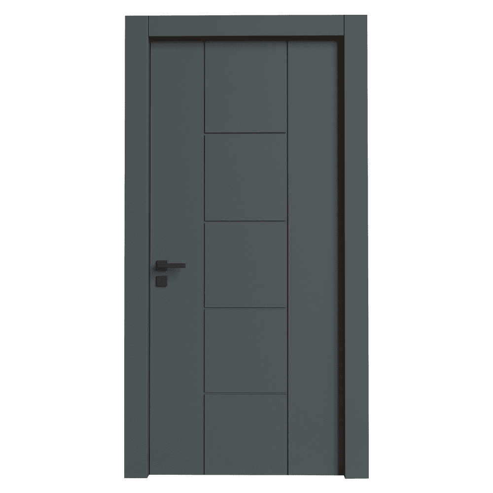 Teta Home T-6012 İç Oda Mdf Lake Kapı Antrasit - 77x203 - 10/13 - Oda