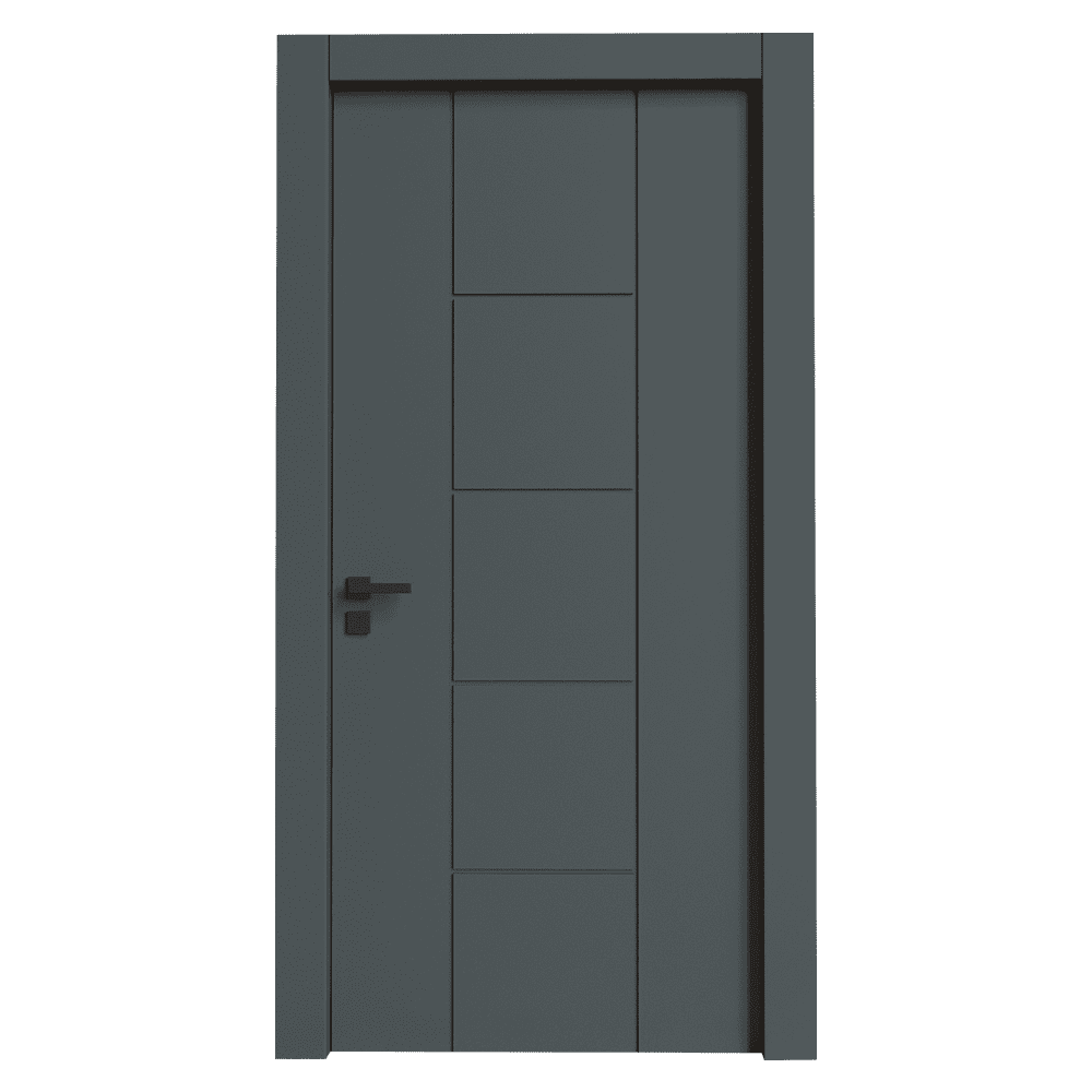 Teta Home T-6012 İç Oda Mdf Lake Kapı Antrasit - 77x203 - 10/13 - Oda