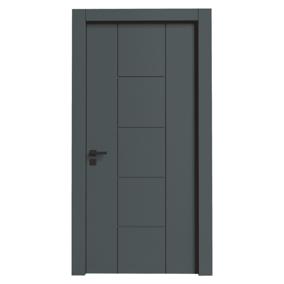 Teta Home T-6012 İç Oda Mdf Lake Kapı Antrasit - 77x203 - 10/13 - Oda